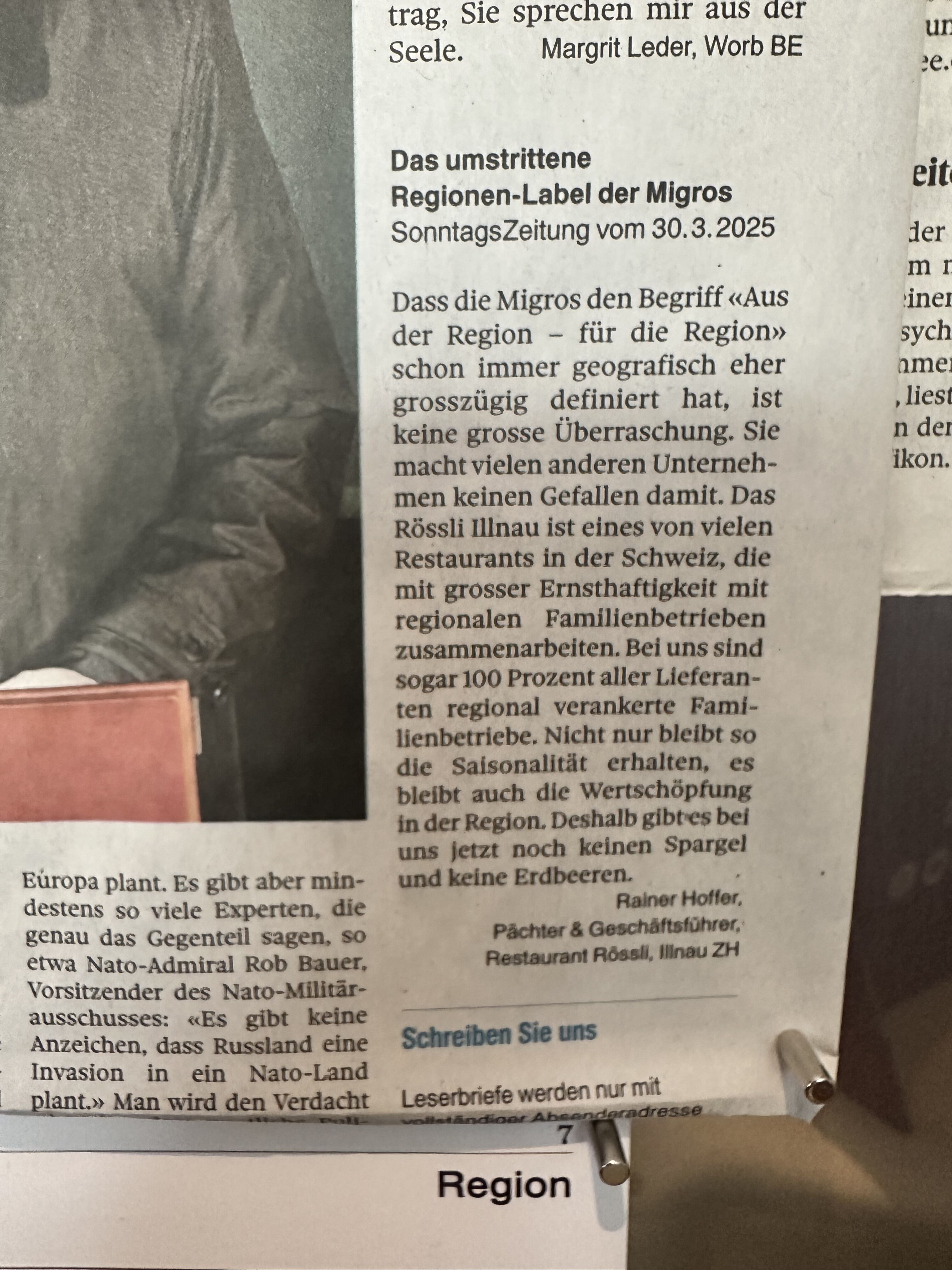 „Das umstrittene Regionen-Label der Migros“