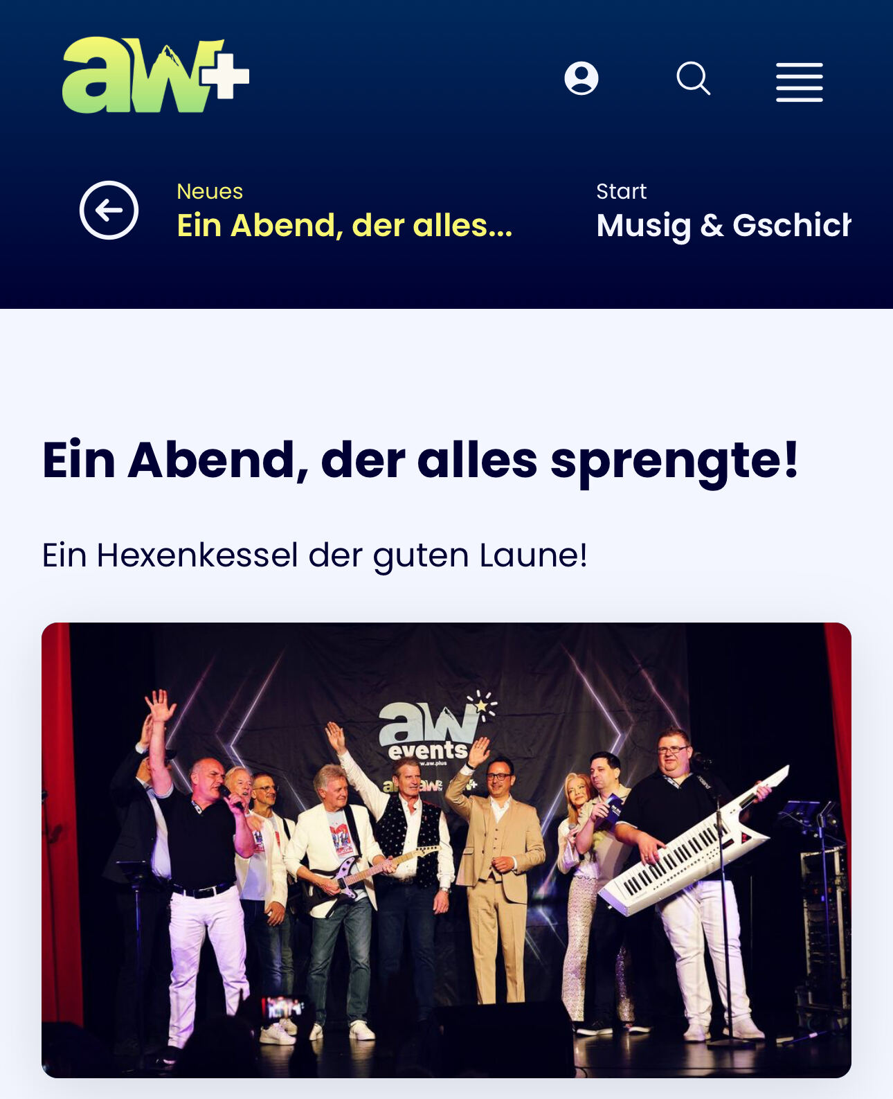 Ein Abend, der alles sprengte!“