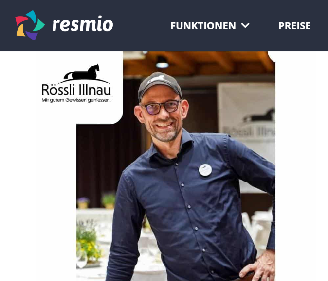 Wirt Rainer Hoffer als Testimonial für resmio