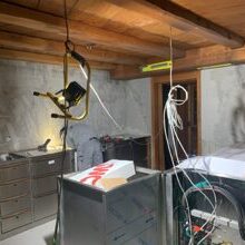 Blick von der Gaststube zu Buffet / Bar